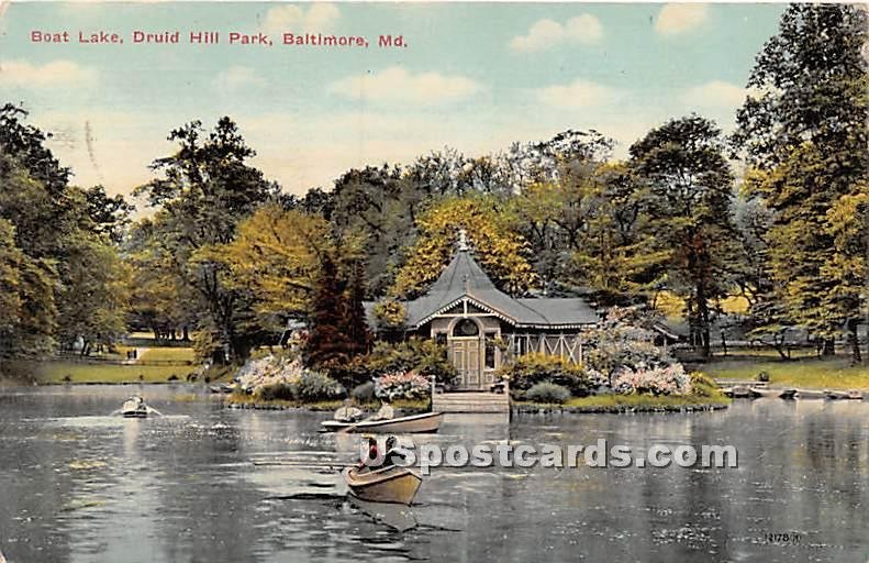 Boat Lake, Druid Hill Park in Baltimore, Maryland