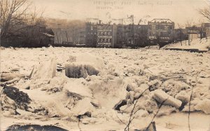 J70/ Warren Ohio RPPC Postcard c1913 Flood Disaster Ice Gorge 242