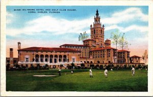 Miami Biltmore Hotel Golf Club House Coral Gable Florida Fl Northland Postcard 