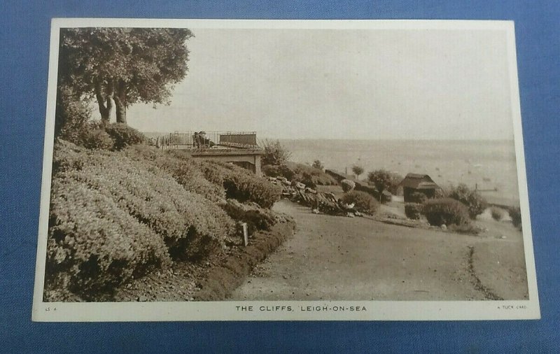 Vintage  Tucks  Postcard  The Cliffs Leigh-On-Sea Essex  G1B