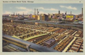 Illinois Chicago Section Of The Union Stock Yards 1948