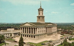 Vintage Postcard State Capitol Building Greek Ionic Temple Nashville Tennessee