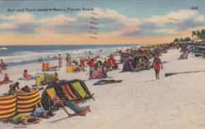 Florida Daytona Beach Scene Surf and Sand 1956