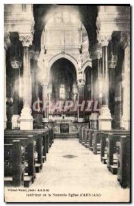 Old Postcard Ars Interior of the New Church of & # 39Ars