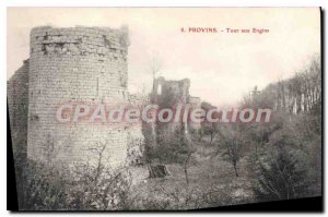 Postcard Provins Old Tower In Construction