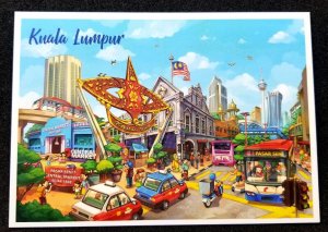 [AG] P134 Malaysia Kuala Lumpur Tourism Kite Central Market City (postcard) *New