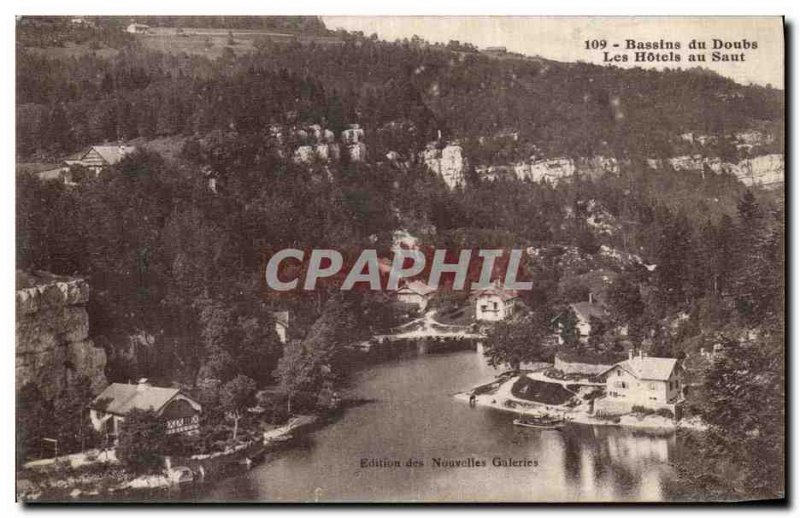 Old Postcard Basins of Doubs Hotels in Doubs jump