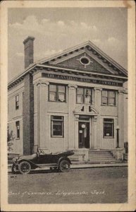 Lloydminster Saskatchewan Bank of Commerce & Car c1915 Postcard
