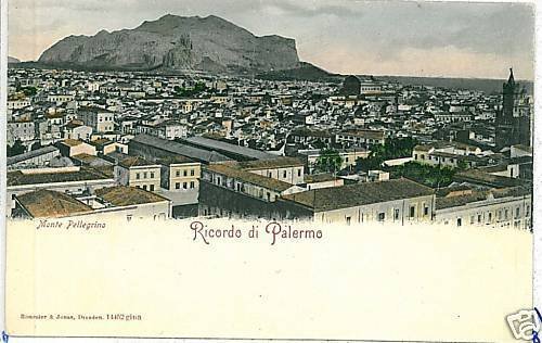 PA063 vintage postcard: PALERMO City - Sicily - MEMORY-