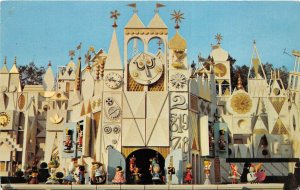 Walt Disney Anaheim California 1968 Postcard It's A Small World Entrance