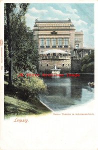 Germany, Leipzig, Neues Theater m Schwanenteich