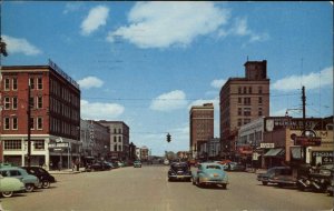 Tuscaloosa Alabama AL Greensboro Ave Classic 1950s Cars Vintage Postcard