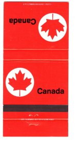 Canada Red Maple Leaf Matchbook Cover