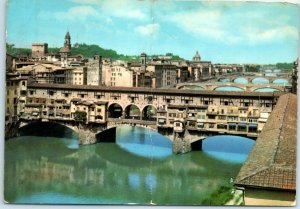 M-36568 The Old Bridge and Bridges view Florence Italy