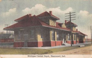 Hammond Indiana Michigan Central Depot Train Station Vintage Postcard AA43043
