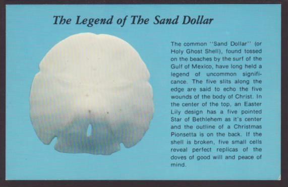 Legend of the Sand Dollar Postcard 
