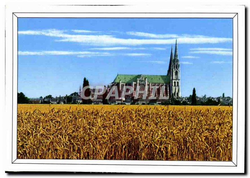 Modern Postcard Chartres Eure et Loir Perspective Cathedral XII XIII centuries