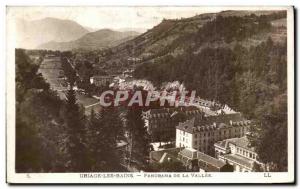 Old Postcard Uriage les Bains Panarama De La Vallee