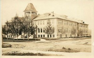 1910s RPPC No.4 County High School, Kalispell MT Flathead County  Unposted