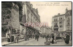 Old Postcard Rennes What remains of the ramparts good movie Street Rally