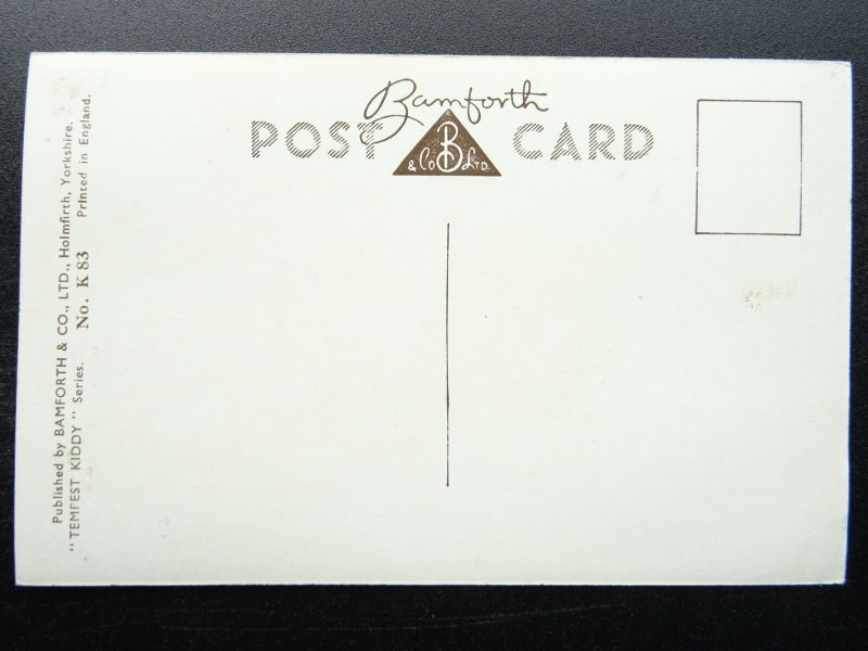 Comic Theme JACK & JILL MOTOR BIKING Dan Tempest c1960s Postcard by Bamforth