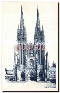 Old Postcard Quimper La Cathedrale