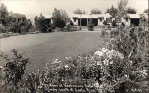 SANTA ROSA CALIFORNIA CA Gardens at Unzlemans Auto Court MOTEL RPPC