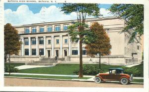 High School at Batavia NY, New York - pm 1928 - WB