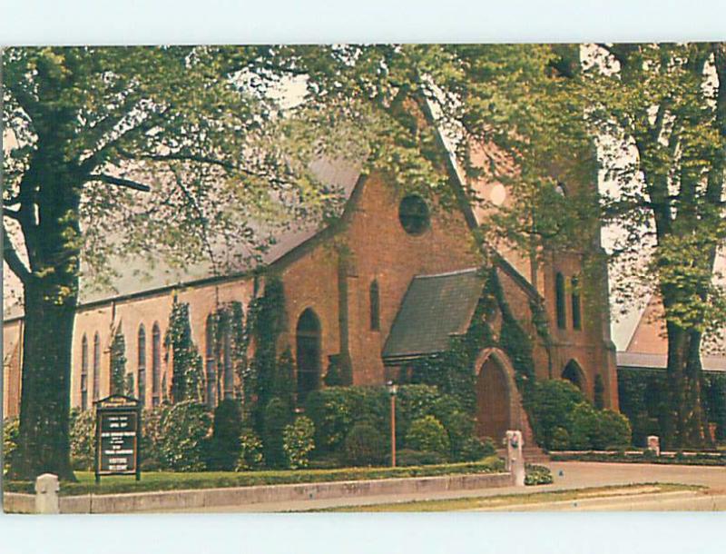 Unused Pre-1980 CHURCH SCENE Pine Bluff Arkansas AR p3554