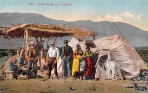 Piute Native American Indian Camp Nevada 1910c postcard