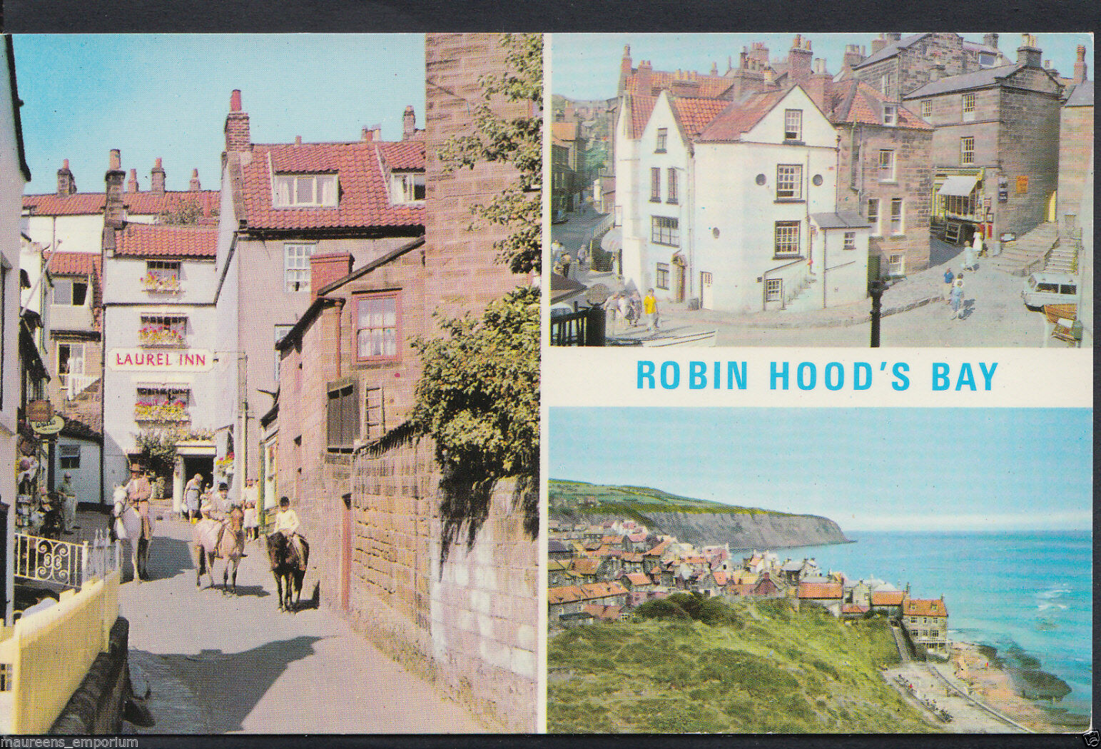 Yorkshire Postcard Views of Robin Hood's Bay RT358 Europe United