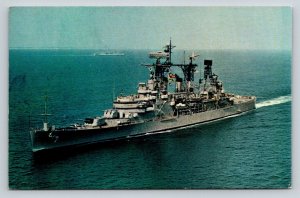 USS Springfield  CLG-7  US Navy  Guided Missle Cruiser    Postcard