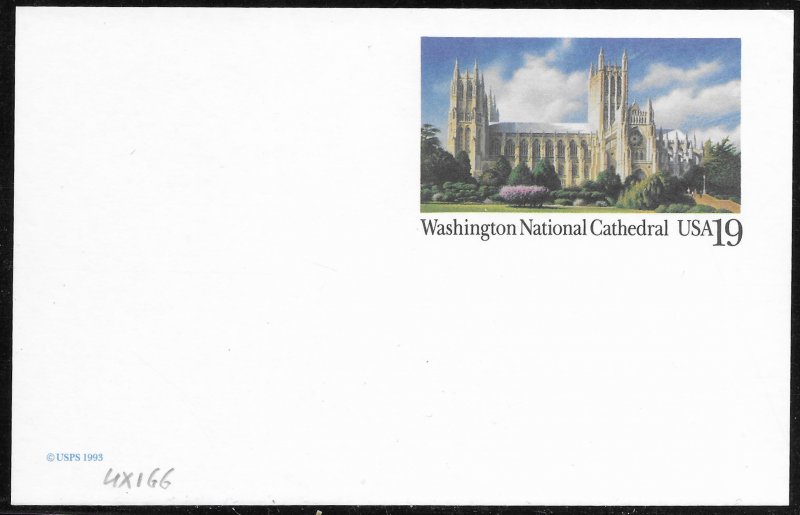 US Unused. Washington National Cathedral.  UX166