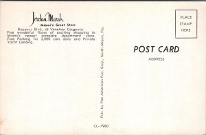 Postcard Jordan Marsh Department Store Miami FL