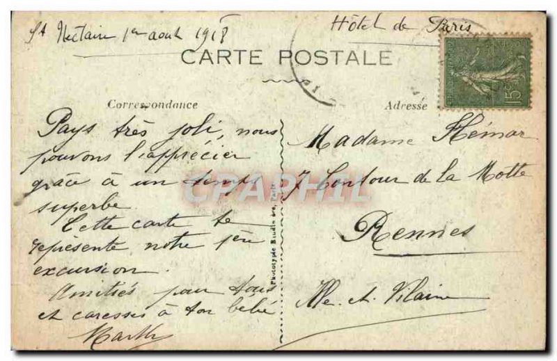 Old Postcard Saint Nectaire Cascade Grangas