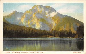 Mount Moran, 12,100 feet From Lehigh Lake National Parks 1928 