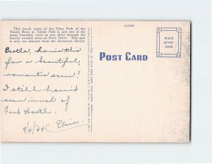 Q-59687 Trinity River Scene Trinity Park Fort Worth Texas