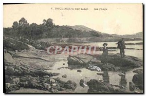 Postcard Old Boulouris aur Mer Beach