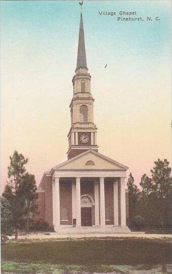 North Carolina Pinehurst Village Chapel Albertype