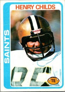 1978 Topps Football Card Henry Childs New Oorleans Saints sk7442
