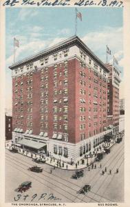 The Onondaga Hotel - Syracuse NY, New York 1916 WB