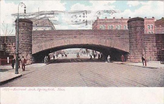 Massachusetts Springfield Railroad Arch 1914