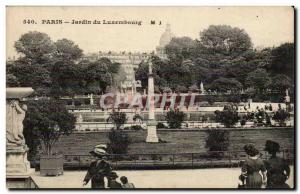 Paris - 6 - Luxembourg Gardens Old Postcard