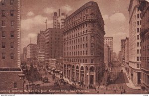 SAN FRANCISCO, California, PU-1911; Looking West On Market Street From Crocke...