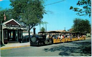 KEY WEST, FL Florida   DEPOT & CONCH TOUR TRAIN  1966  Roadside   Postcard