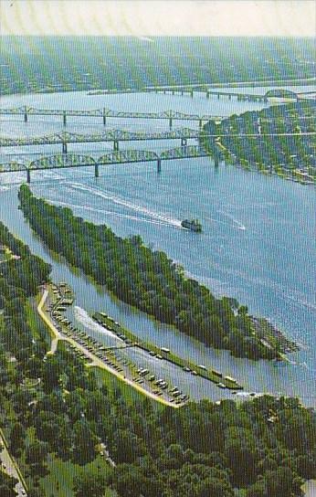 Air View Of The Ohio River At Louisville Kentucky