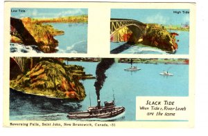 Reversing Falls, Saint John, New Brunswick, Used 1958