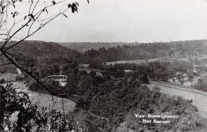 D45/ Fort Ancient Ohio RPPC Postcard 1952 Birdseye View Native American Indian