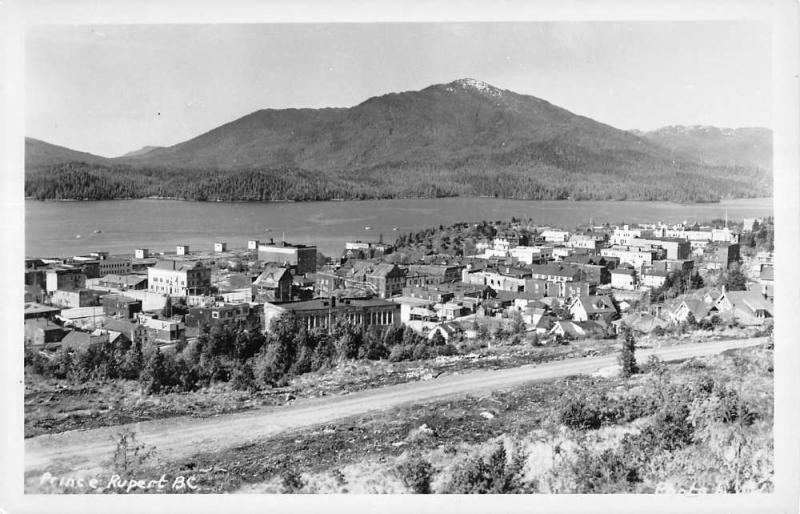 Prince Rupert British Columbia Canada Mtn Real Photo Antique Postcard K16739