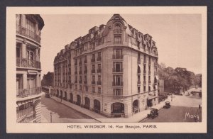 FRANCE, Postcard RPPC, Paris, Hotel Windsor